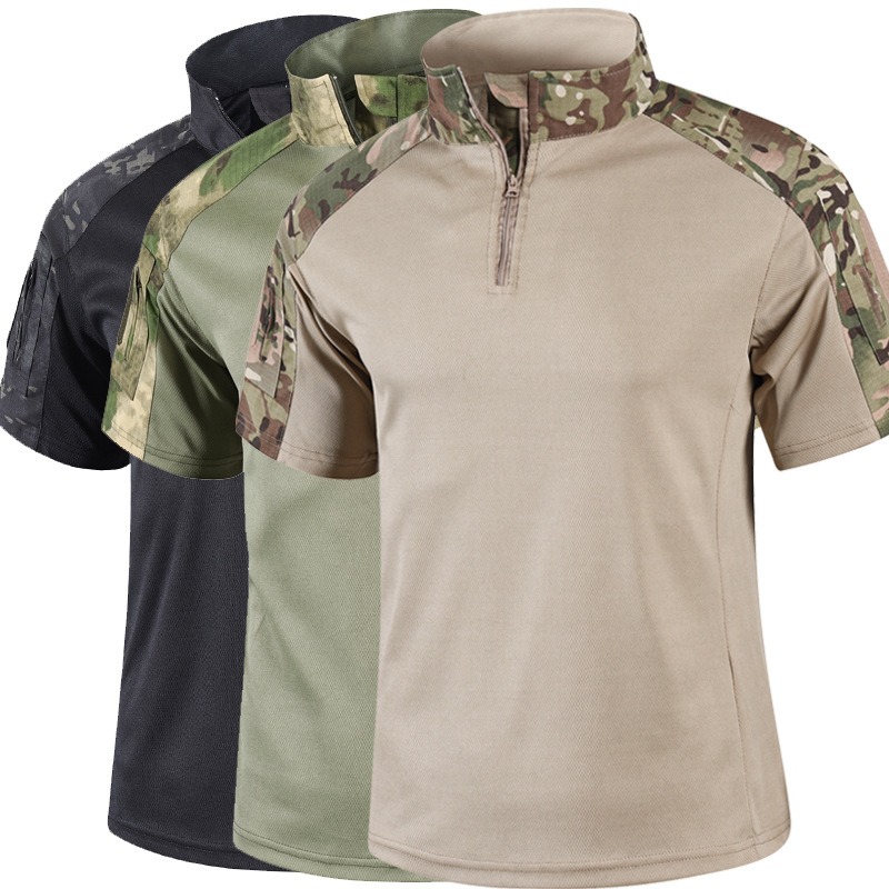 Hunting Outdoor Shirts - Kaus Taktis Kamuflase Musim Panas Pria