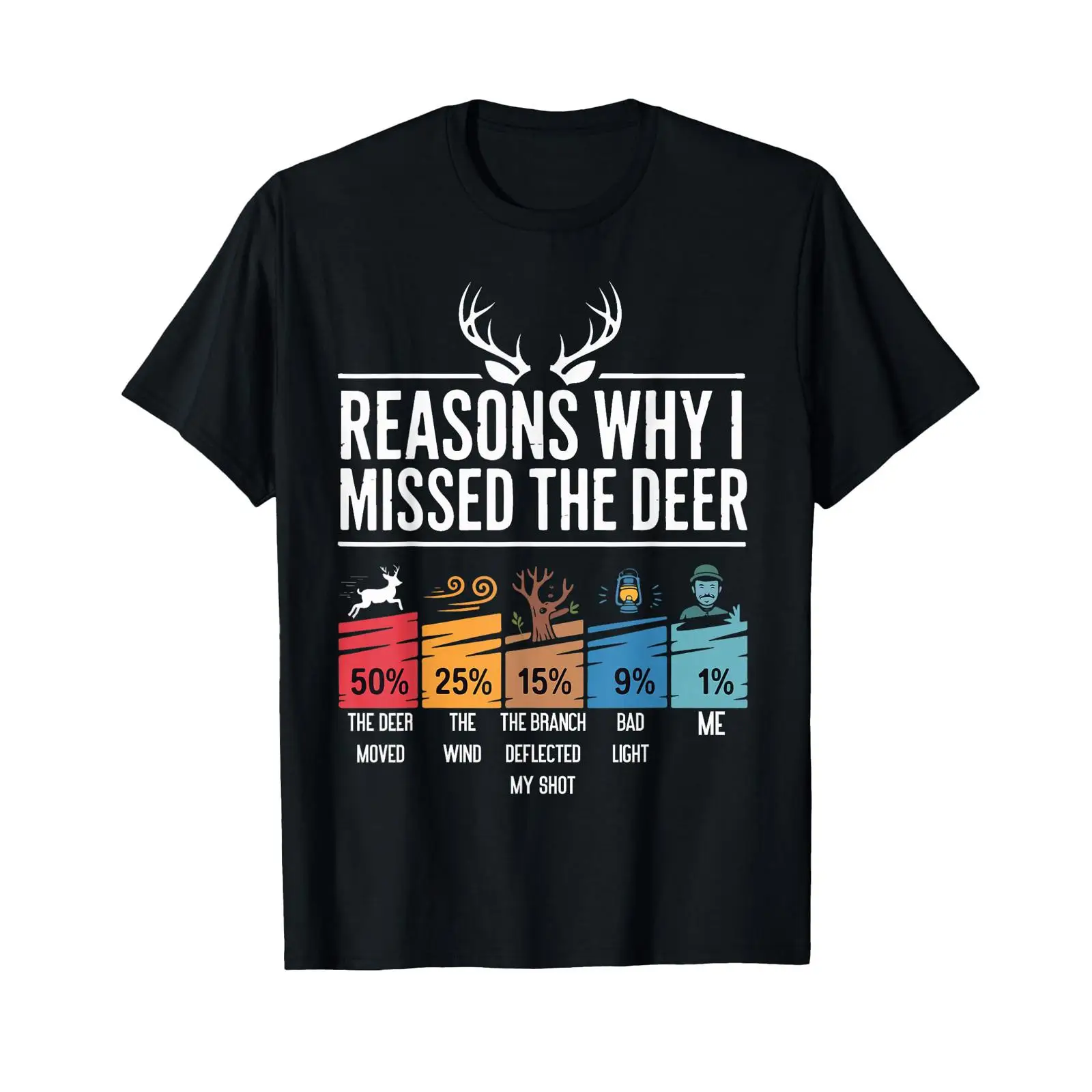 Outdoor Hunting Graphic Tees - Kaos Lucu Alasan Berburu Rusa Humor