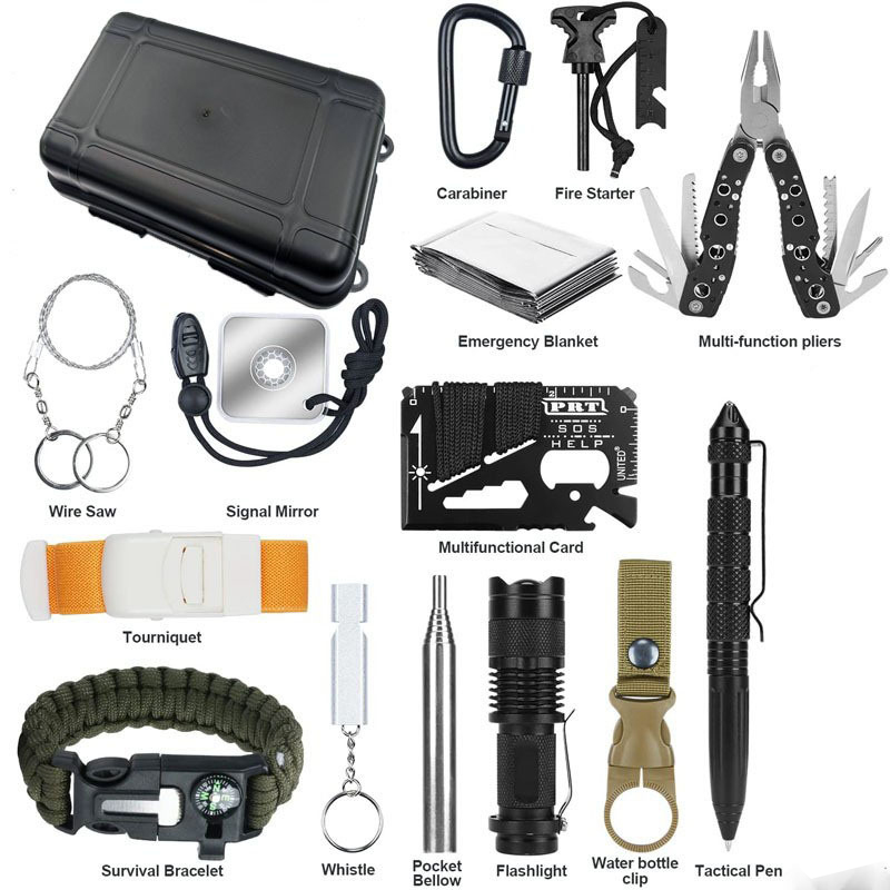 Outdoor Hunting And Fishing - Perlengkapan Darurat Tahan Benturan Ringkas Portabel