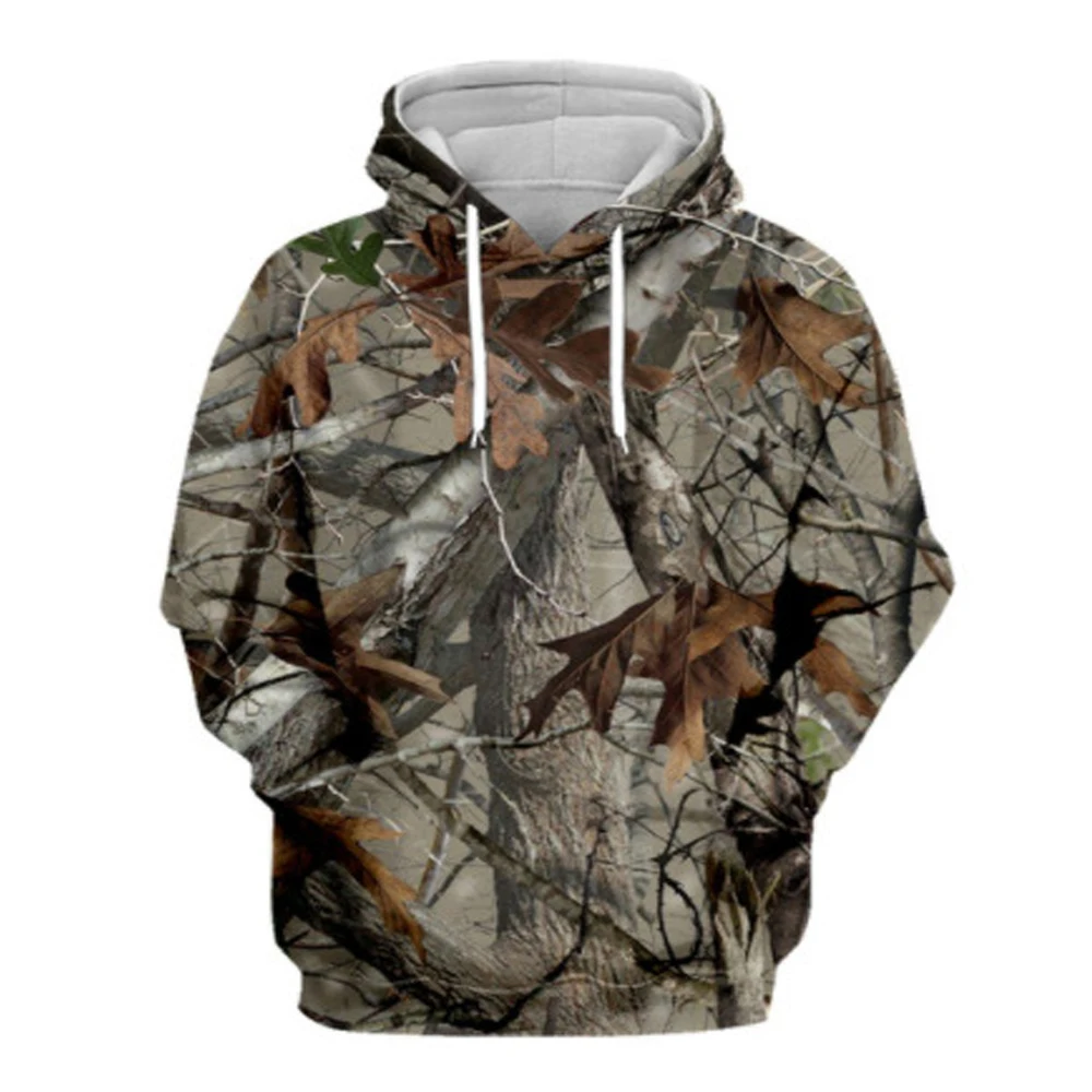 Outdoor Hunting Hoodie - Jaket bertudung 3D pria dan wanita,