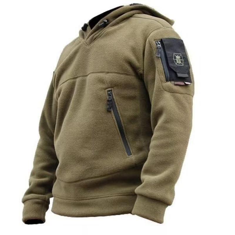 Outdoor Hunting Hoodie - Jaket Taktis Militer Ritsleting Berburu Luar