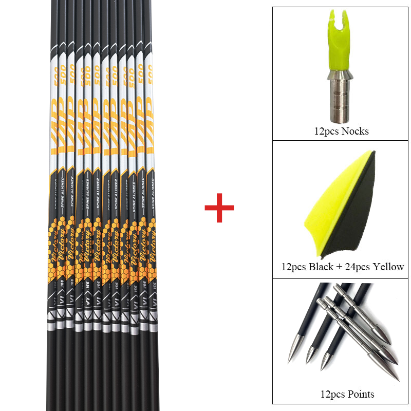 Arrow Carbon Shaft - 12 buah DIY ID panahan 4.2mm