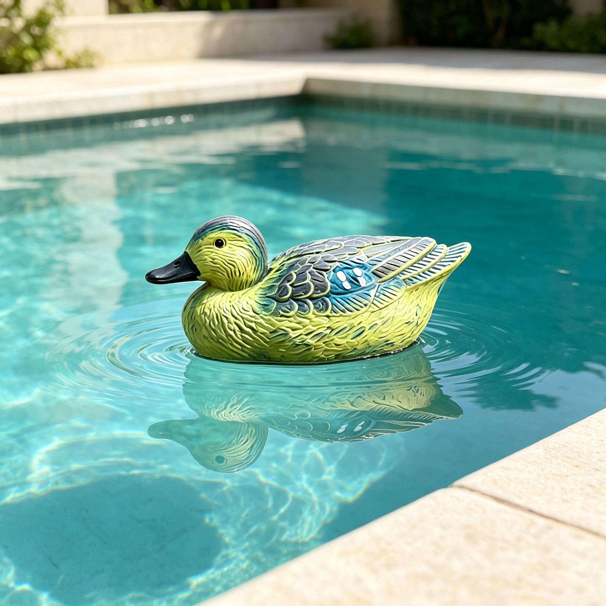 Decoy Duck Plastic - Ornamen Bebek Apung Realistis PE untuk