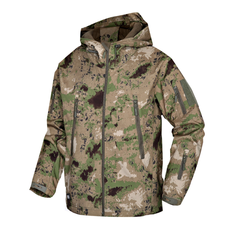 Outdoor Hunting Hoodie - Jaket Soft Shell Kulit Hiu TAD