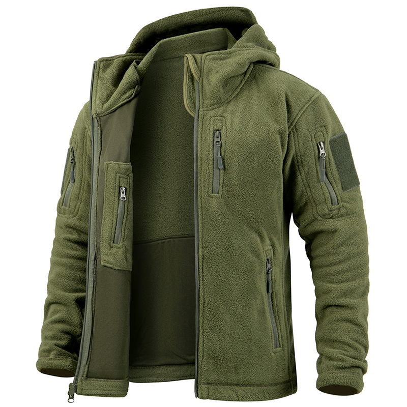 Outdoor Hunting Hoodie - Jaket Fleece Taktis Pria Musim Dingin