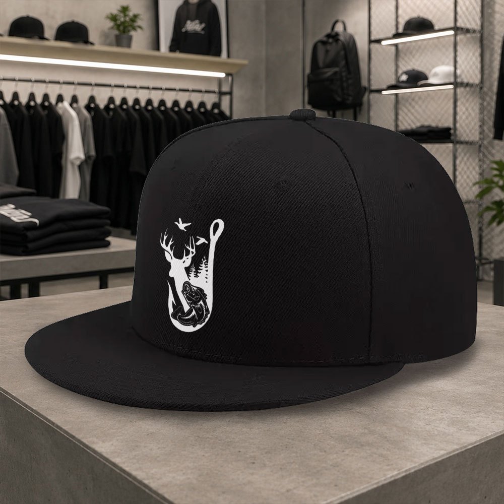 Hunting Outdoor Christmas Decorations - Topi Bisbol Duckbill Uniseks dengan Motif