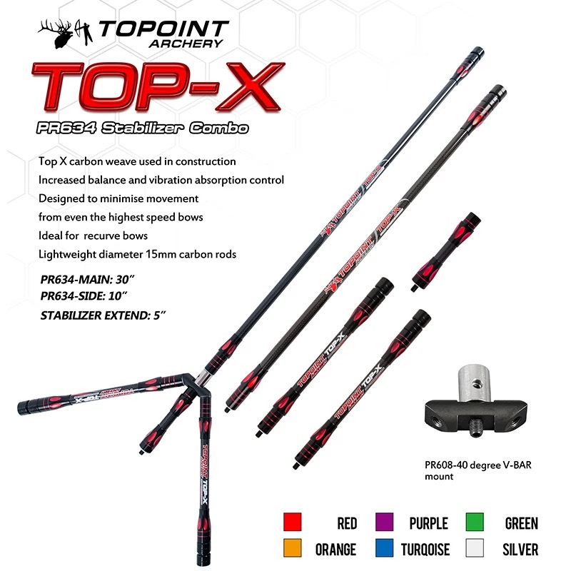 Arrow Carbon Shaft - Penstabil Keseimbangan TOPOINT Combo Batang Utama