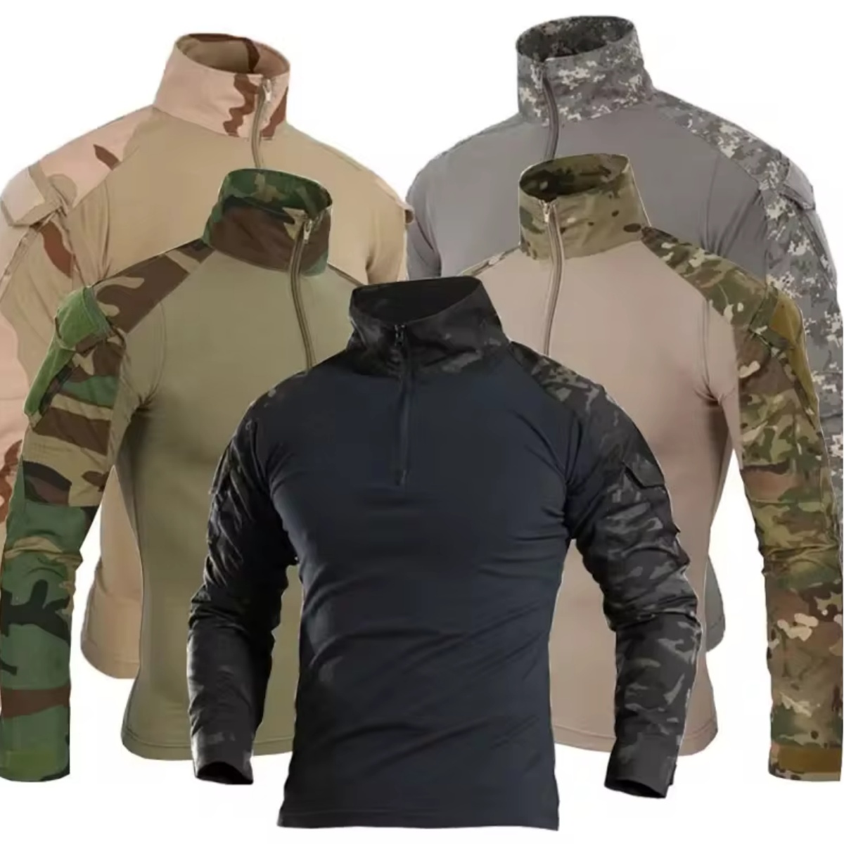 Outdoor Hunting T Shirts - Kaus Hiking Taktis Luar Ruangan Pria,