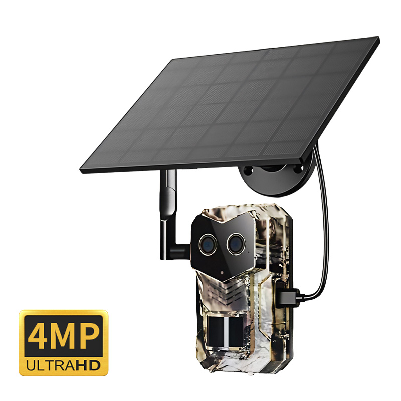 Hunting Outdoor Camera - Kamera 4MP 1440P Tenaga Surya Konsumsi