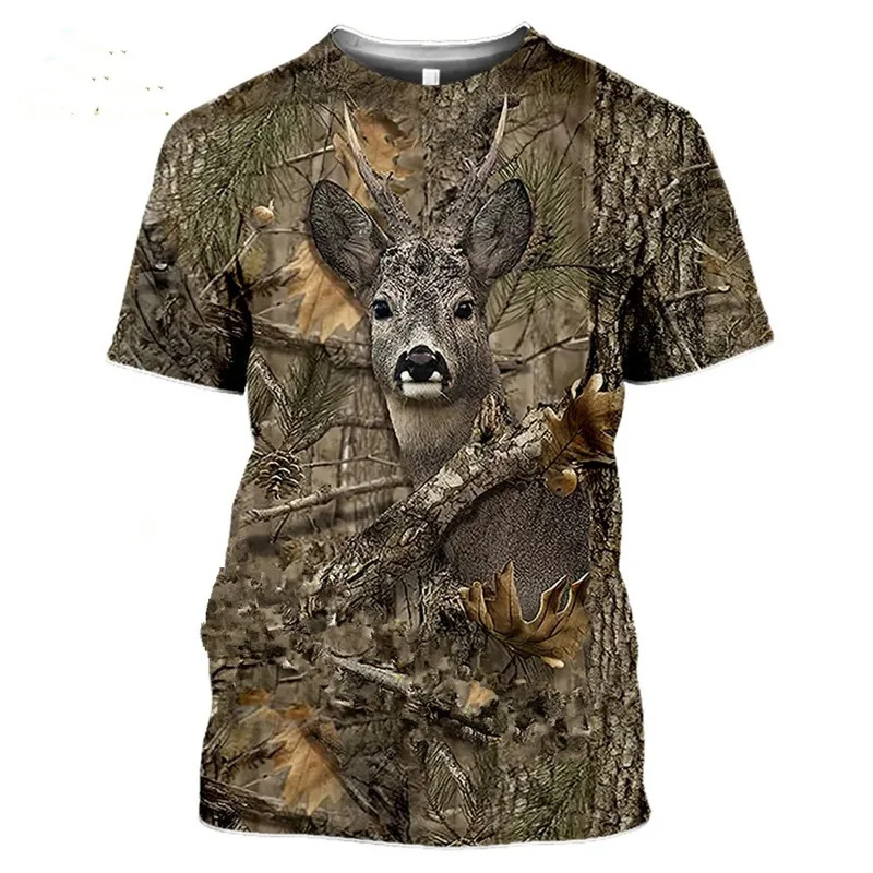 Wildman Hunting & Outdoor Polokwane - Kaos 3D Motif Kamuflase Babi Hutan