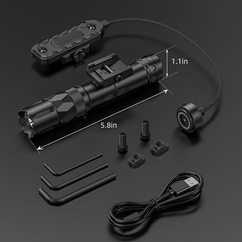 Richfire 2500LM Senter Taktis  - Tactical Flashlight Rechargeable ulasan dan harga