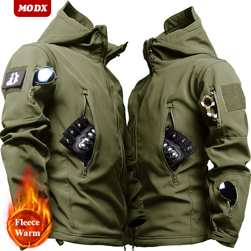 Jaket kulit hiu luar ruangan,  - Safari Outdoor Hunting Jackets ulasan dan harga