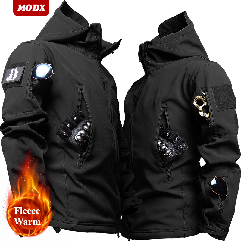 Jaket kulit hiu luar ruangan,  - Safari Outdoor Hunting Jackets ulasan dan harga