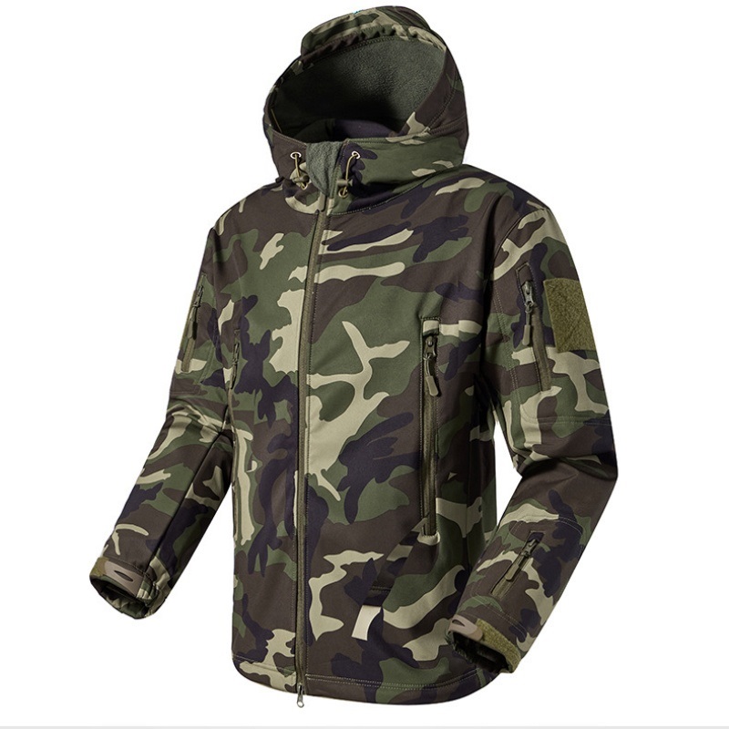 Jaket Kamuflase Pria Tahan Air - Outdoor Hunting Hoodie ulasan dan harga