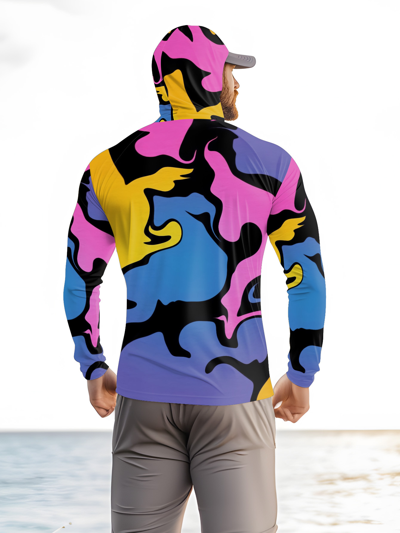 Kaos hoodie mancing pria lenga - Hunting Outdoor Shirts ulasan dan harga