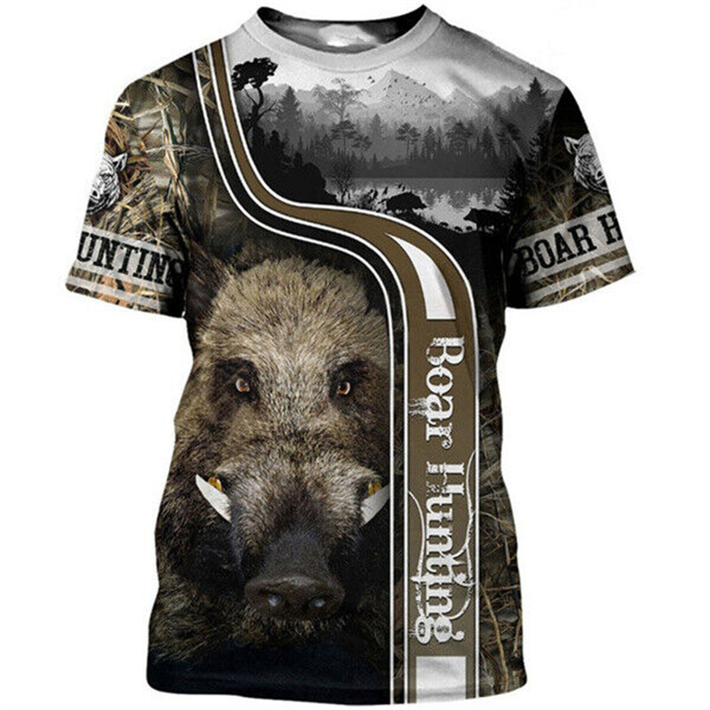 Kaos Pria Motif Berburu Hewan  - Wildman Hunting & Outdoor Polokwane ulasan dan harga