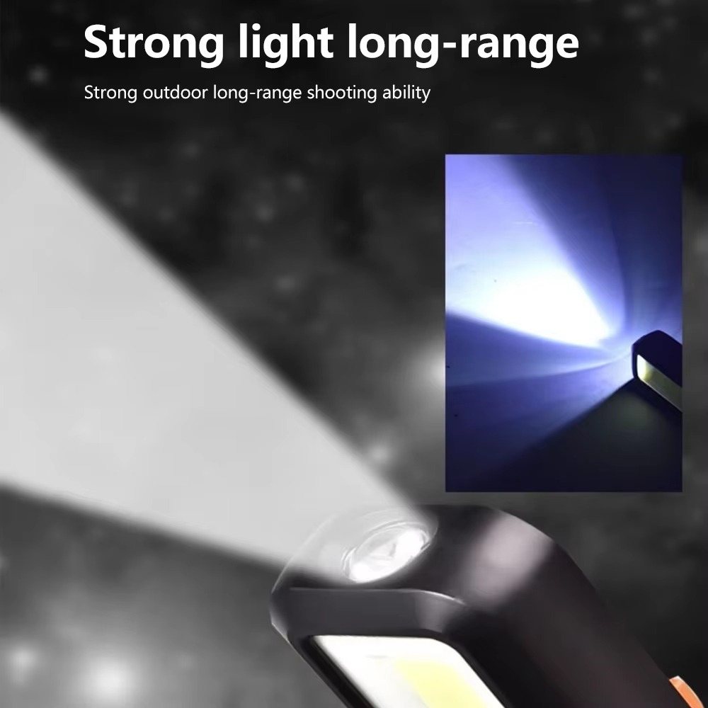 Lampu Kerja LED COB yang Kuat, - Tactical Flashlight Rechargeable ulasan dan harga