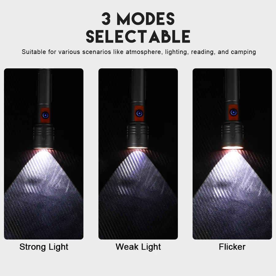 Senter LED Daya Tinggi Senter  - Tactical Flashlight Rechargeable ulasan dan harga