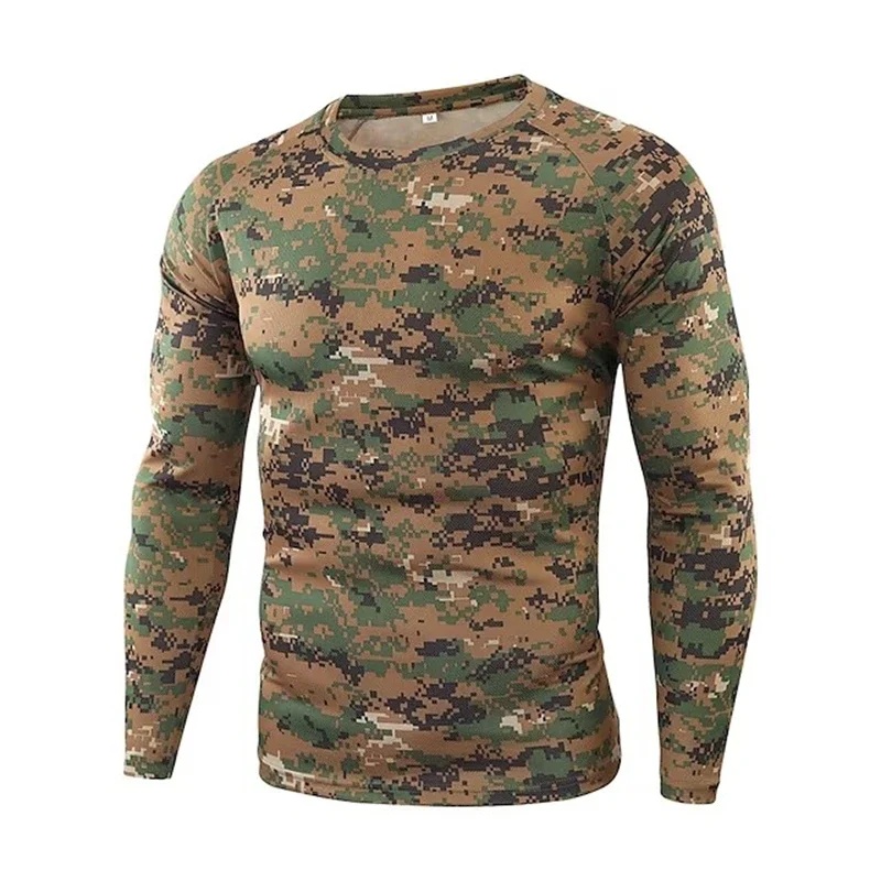 Kaos 3D Print Motif Camo Y2K P - Outdoor Hunting T Shirts ulasan dan harga