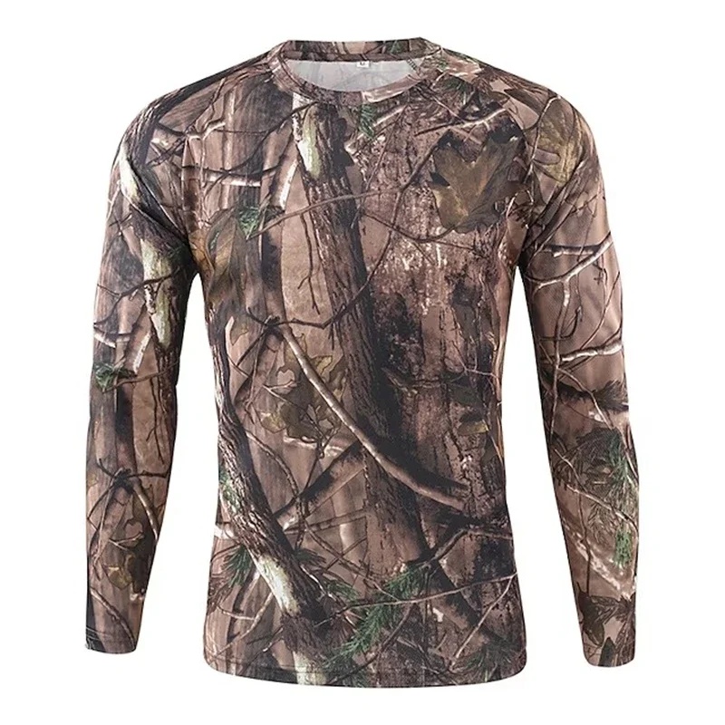 Kaos 3D Print Motif Camo Y2K P - Outdoor Hunting T Shirts ulasan dan harga
