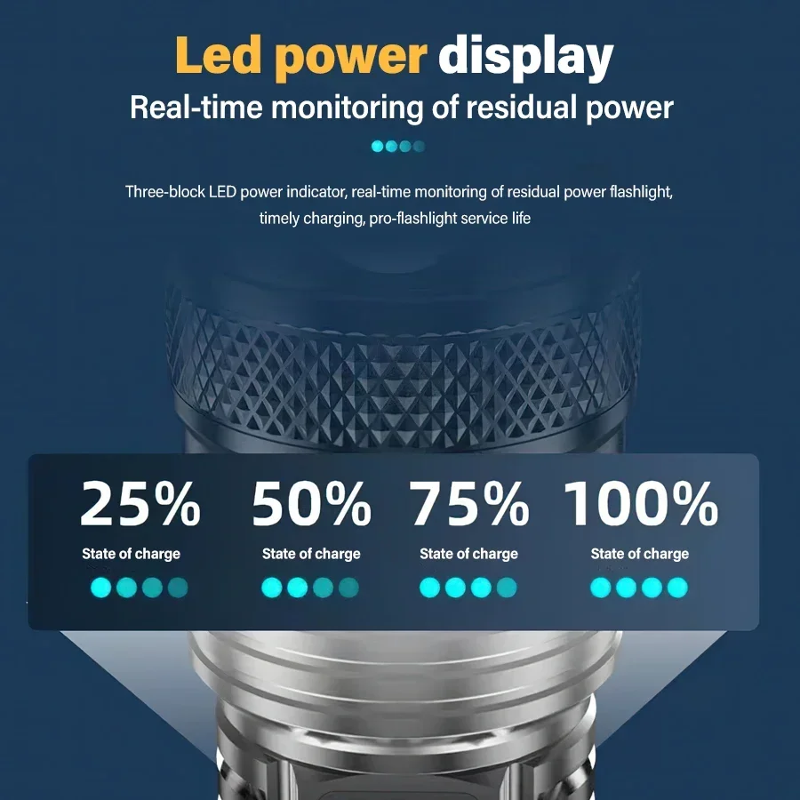 Senter LED Daya Tinggi, Senter - Tactical Flashlight Rechargeable ulasan dan harga