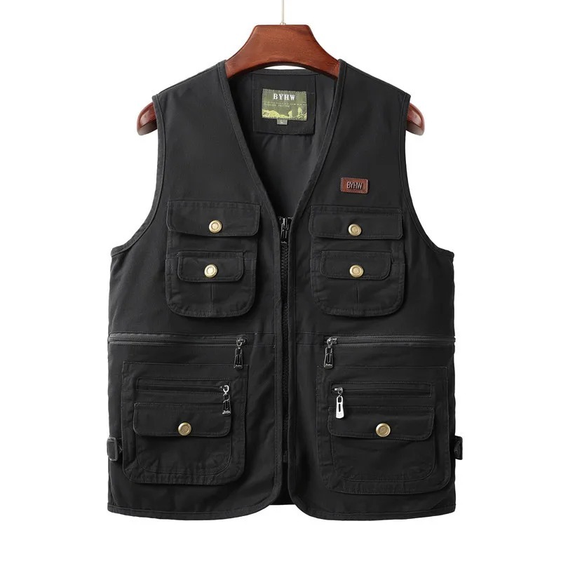 Rompi Pria Multi Saku Tanpa Le - Safari Outdoor Hunting Jackets ulasan dan harga