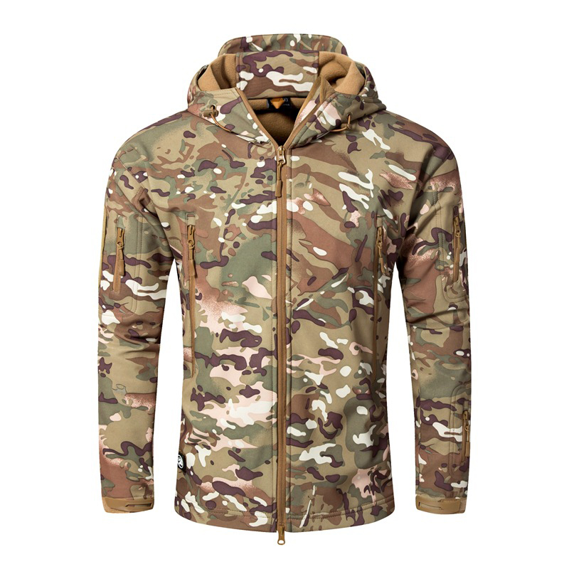 Jaket Soft Shell Kulit Hiu TAD - Outdoor Hunting Hoodie ulasan dan harga