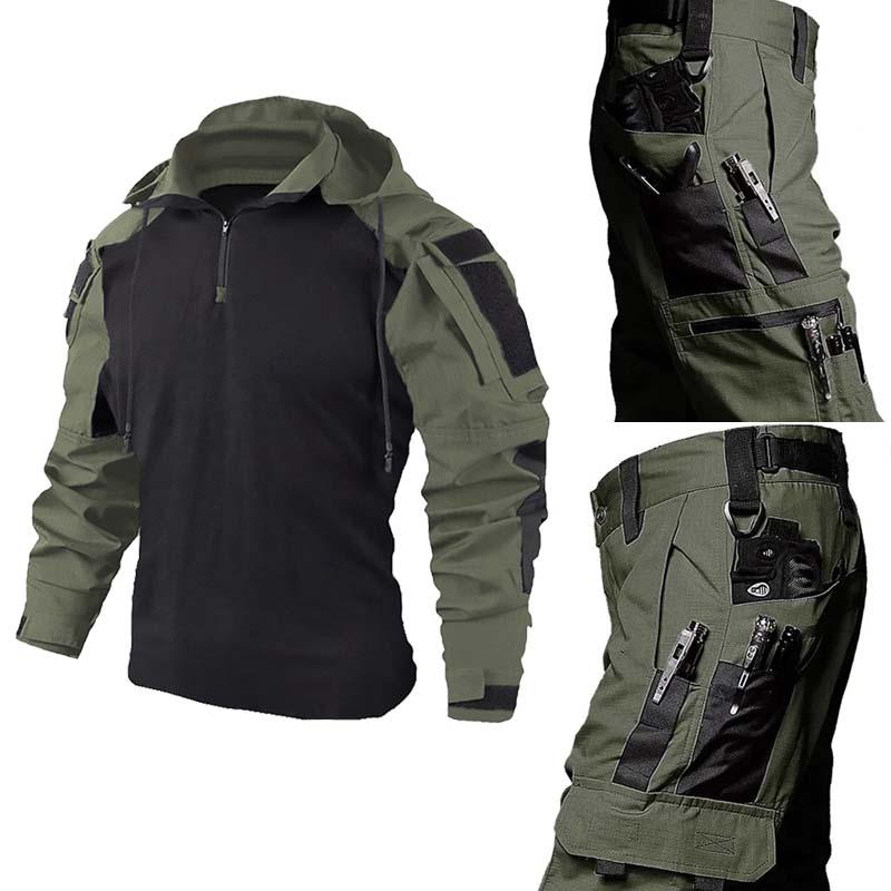 Setelan Kemeja & Celana Tempur - Hunting Outdoor Shirts ulasan dan harga