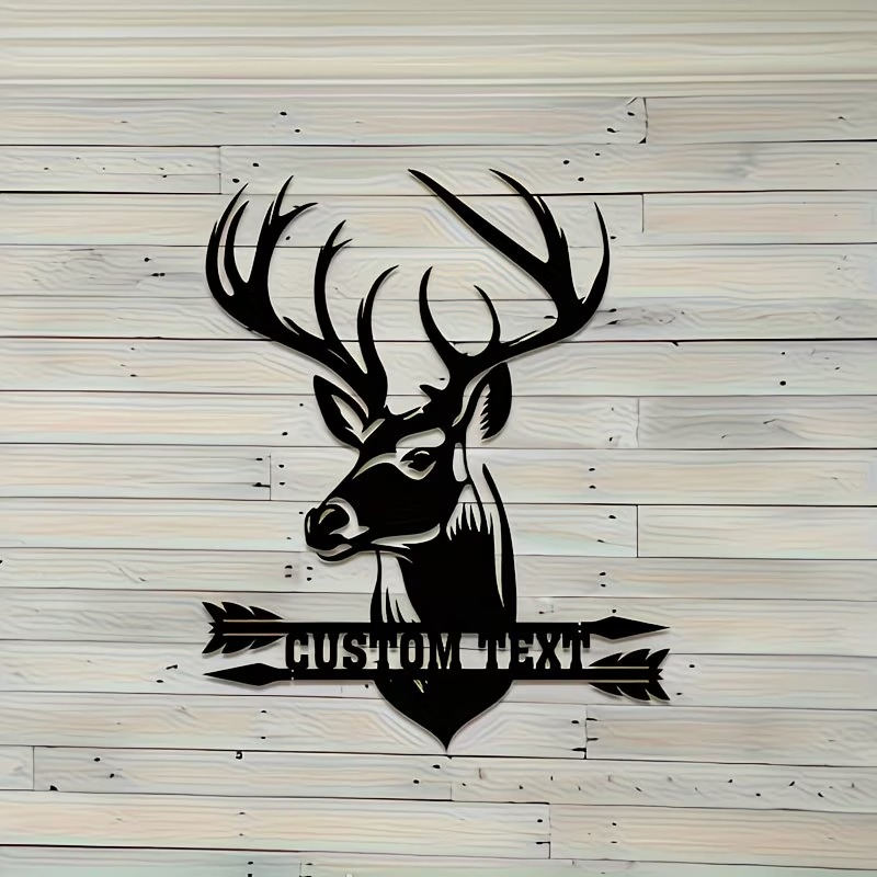 Seni Dinding Logam Kepala Rusa - Hunting Outdoor Christmas Decorations ulasan dan harga