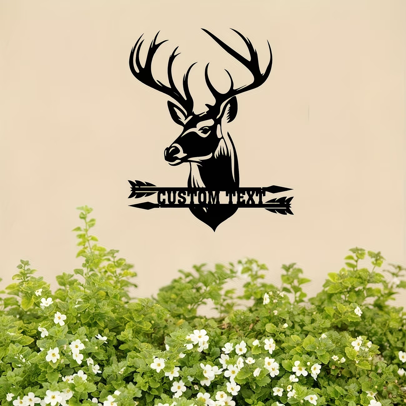 Seni Dinding Logam Kepala Rusa - Hunting Outdoor Christmas Decorations ulasan dan harga