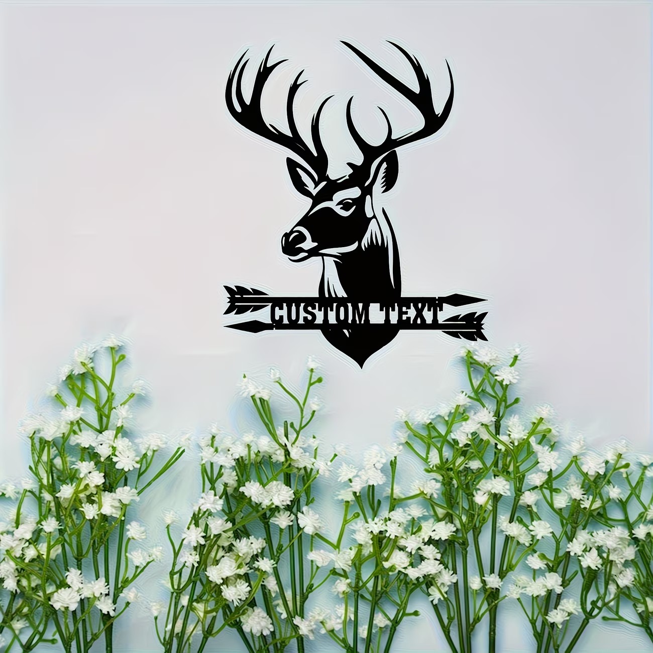 Seni Dinding Logam Kepala Rusa - Hunting Outdoor Christmas Decorations ulasan dan harga