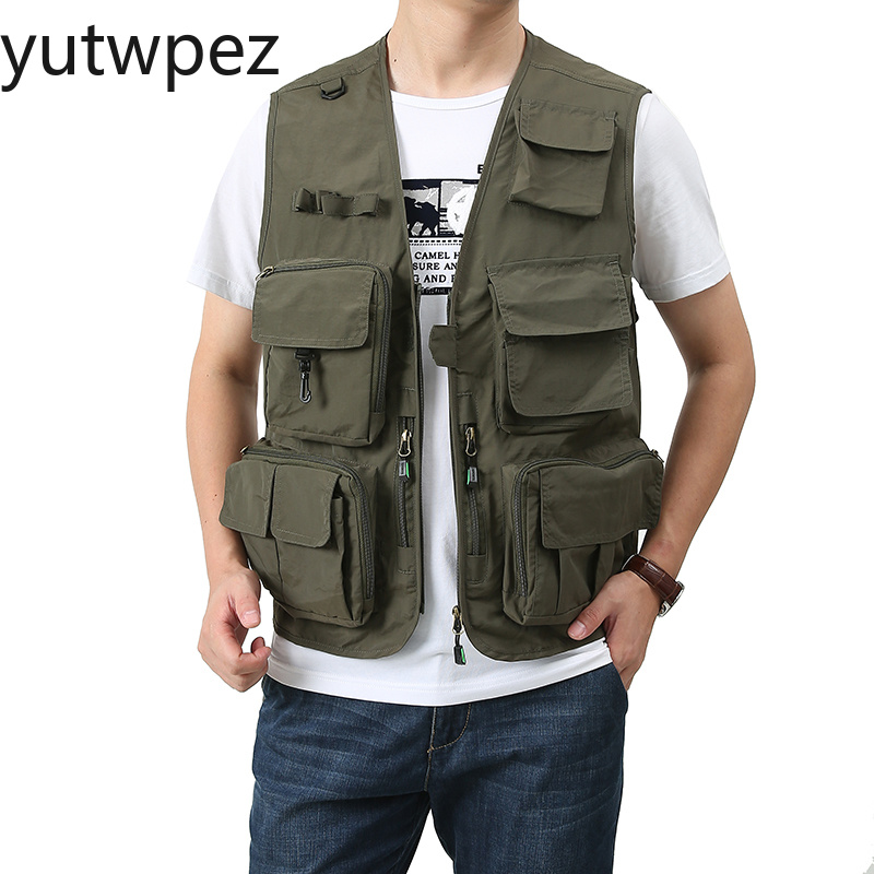 Rompi Pria Tanpa Lengan Bordir - Safari Outdoor Hunting Jackets ulasan dan harga