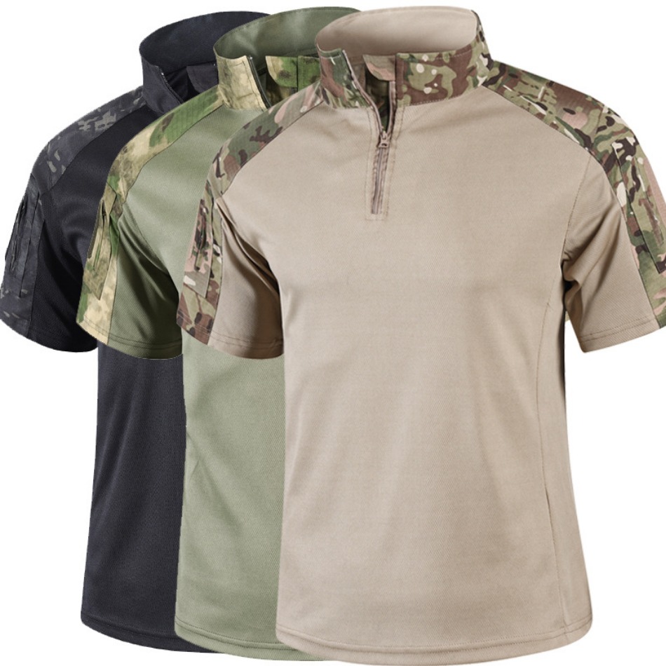 Kaos Taktis Camo Lengan Pendek - Outdoor Hunting T Shirts ulasan dan harga