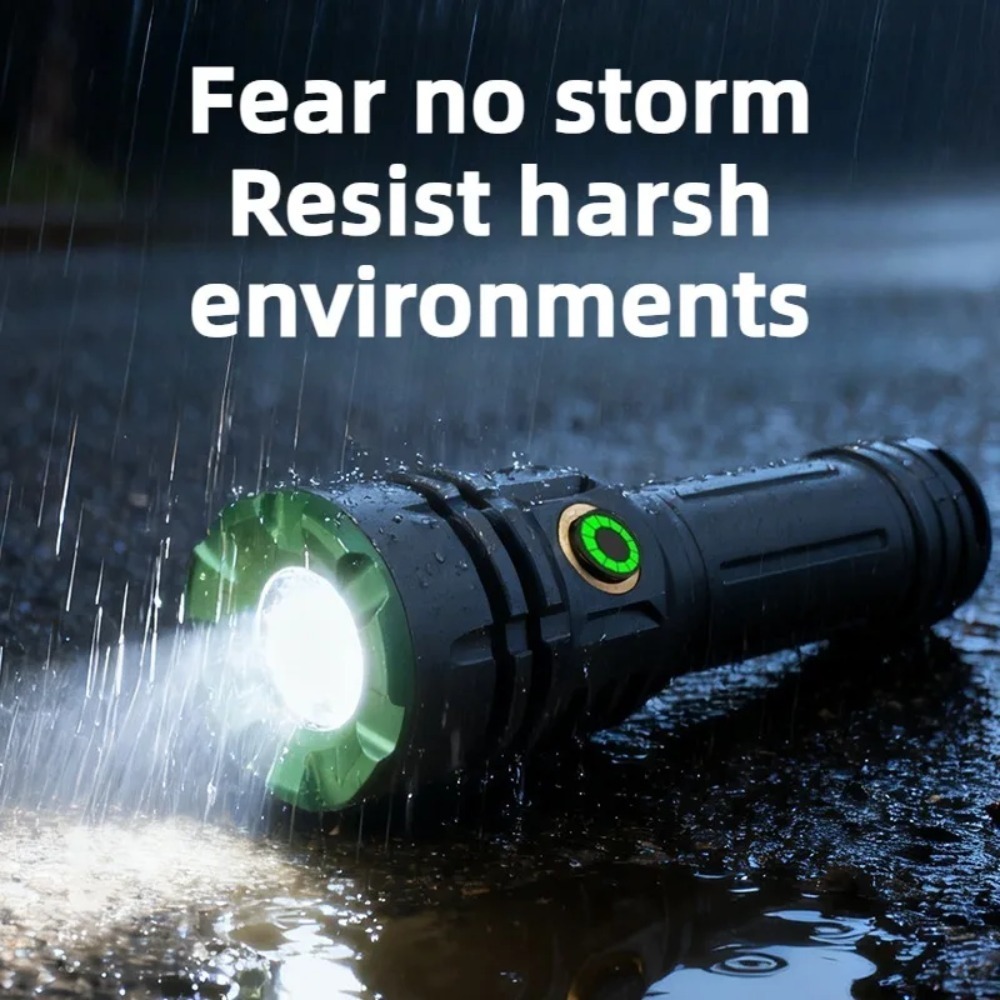 Senter Led Super Terang 2000LM - Tactical Flashlight Rechargeable ulasan dan harga