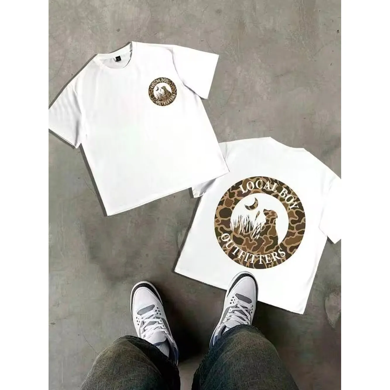 Local Boy Outfitters Coyote Mo - Outdoor Hunting Graphic Tees ulasan dan harga