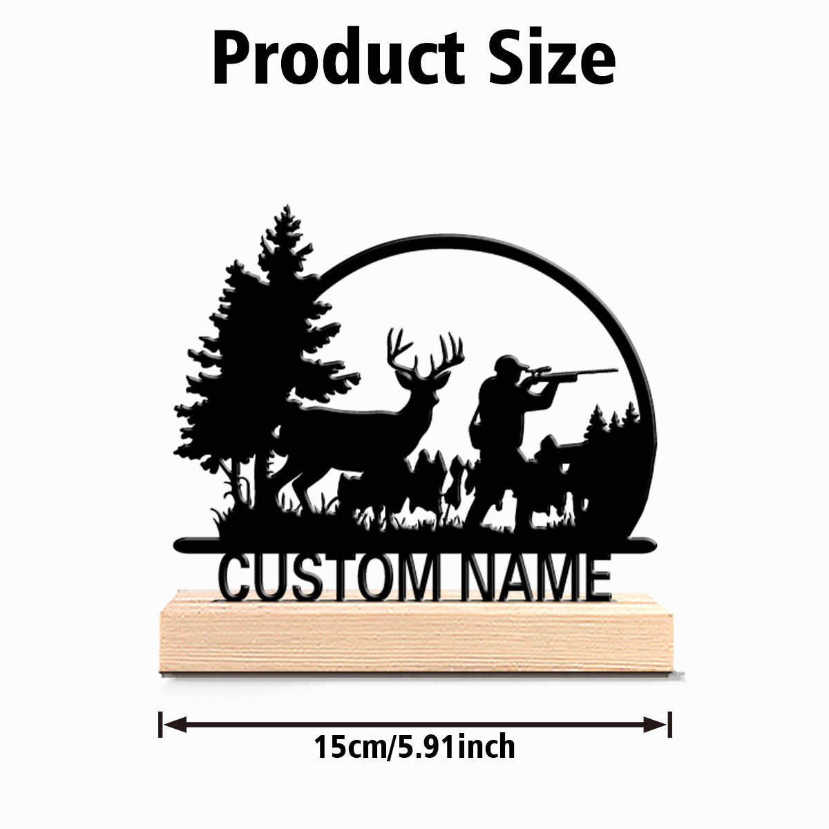1pc Patung Logam Berbentuk Pem - Hunting Outdoor Christmas Decorations ulasan dan harga