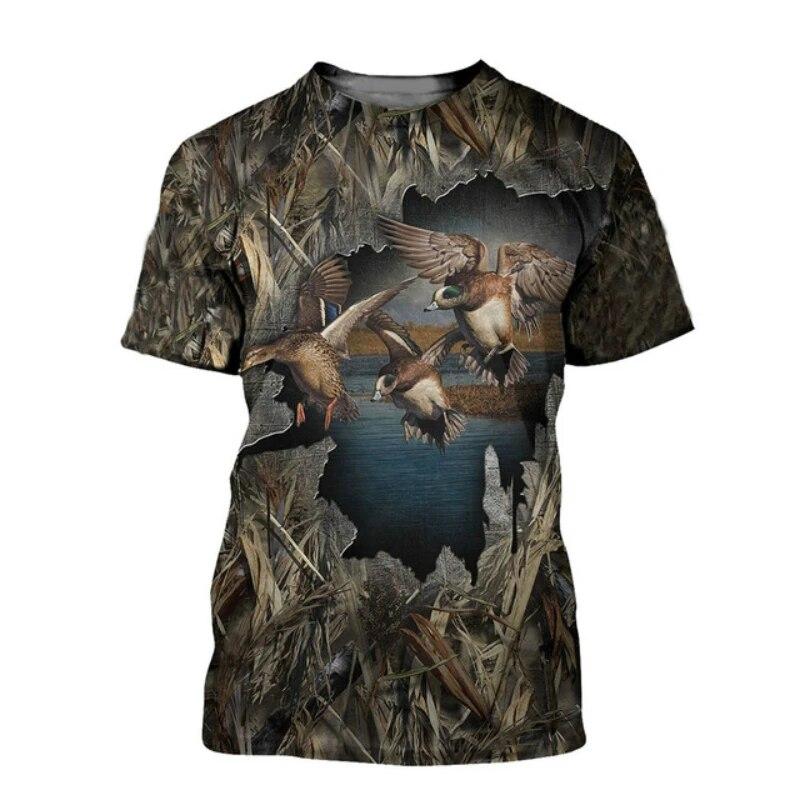 Kaos Pria Motif Camo Berburu B - Outdoor Hunting Graphic Tees ulasan dan harga