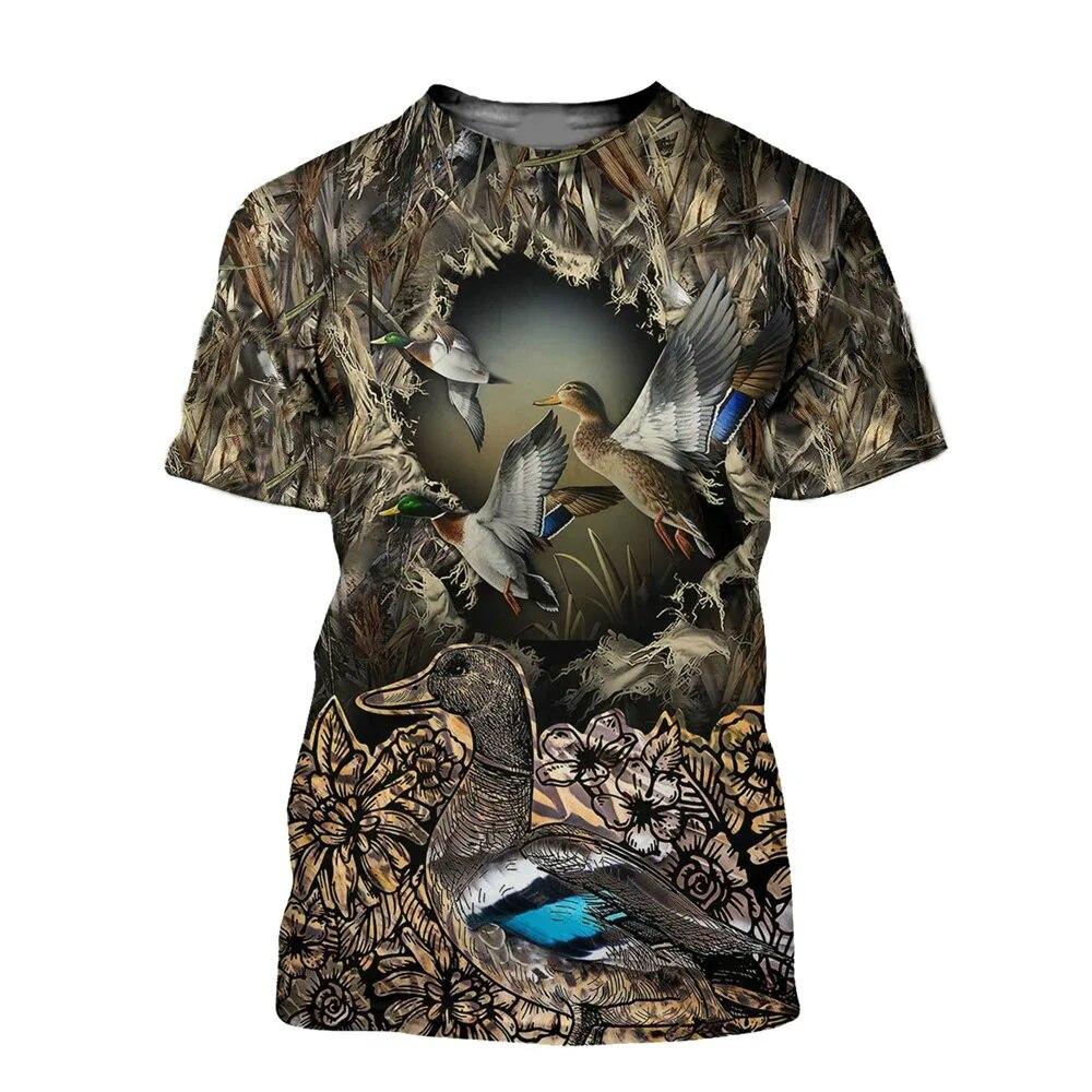 Kaos Pria Motif Camo Berburu B - Outdoor Hunting Graphic Tees ulasan dan harga