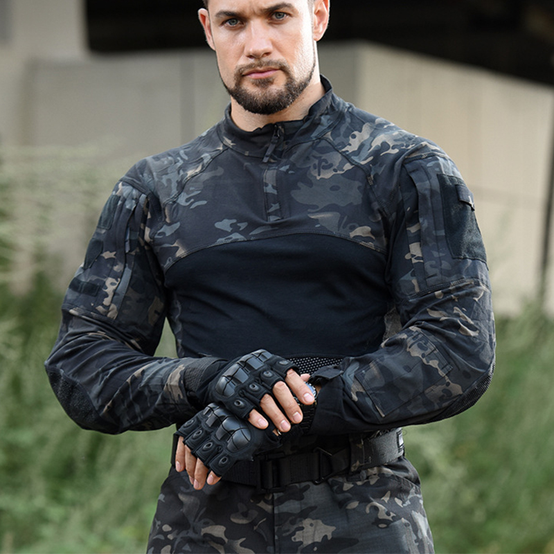 Kemeja Lengan Panjang Taktis P - Outdoor Hunting T Shirts ulasan dan harga