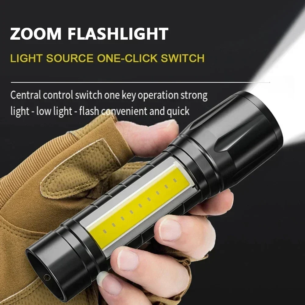 Lampu Berkemah COB + LED Porta - Tactical Flashlight Rechargeable ulasan dan harga