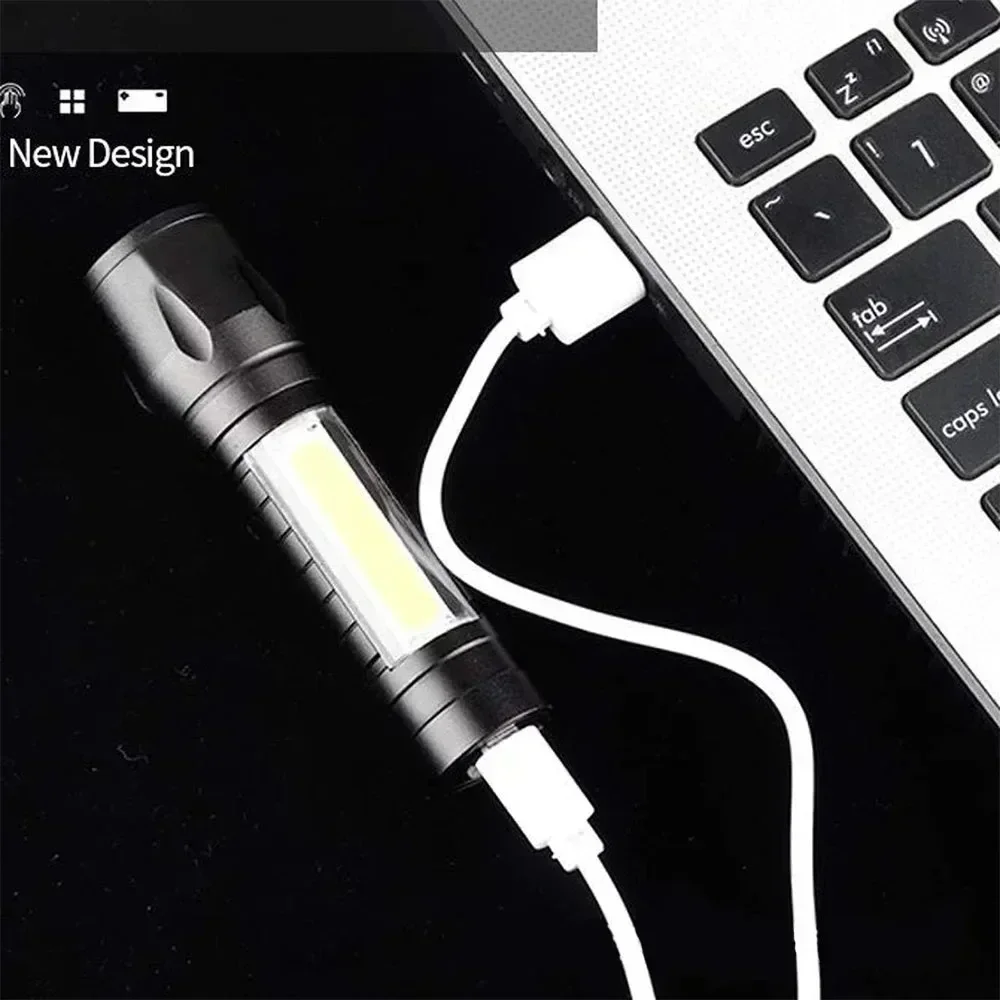 Lampu Berkemah COB + LED Porta - Tactical Flashlight Rechargeable ulasan dan harga