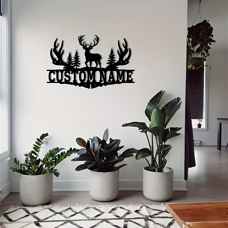 Seni Dinding Logam Tanduk Rusa - Hunting Outdoor Christmas Decorations ulasan dan harga