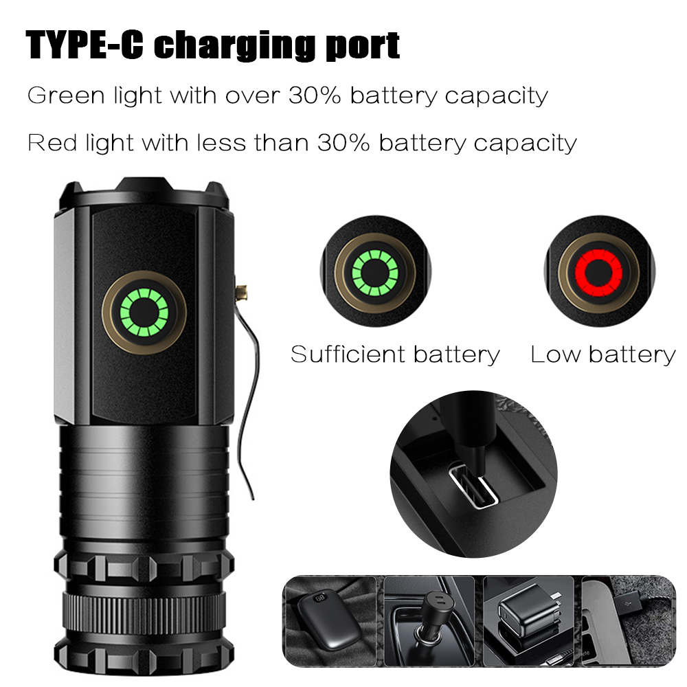 Senter LED Mini Portabel Berte - Tactical Flashlight Rechargeable ulasan dan harga