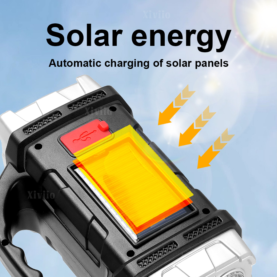 Senter LED Tenaga Surya Daya T - Outdoor Hunting And Fishing ulasan dan harga