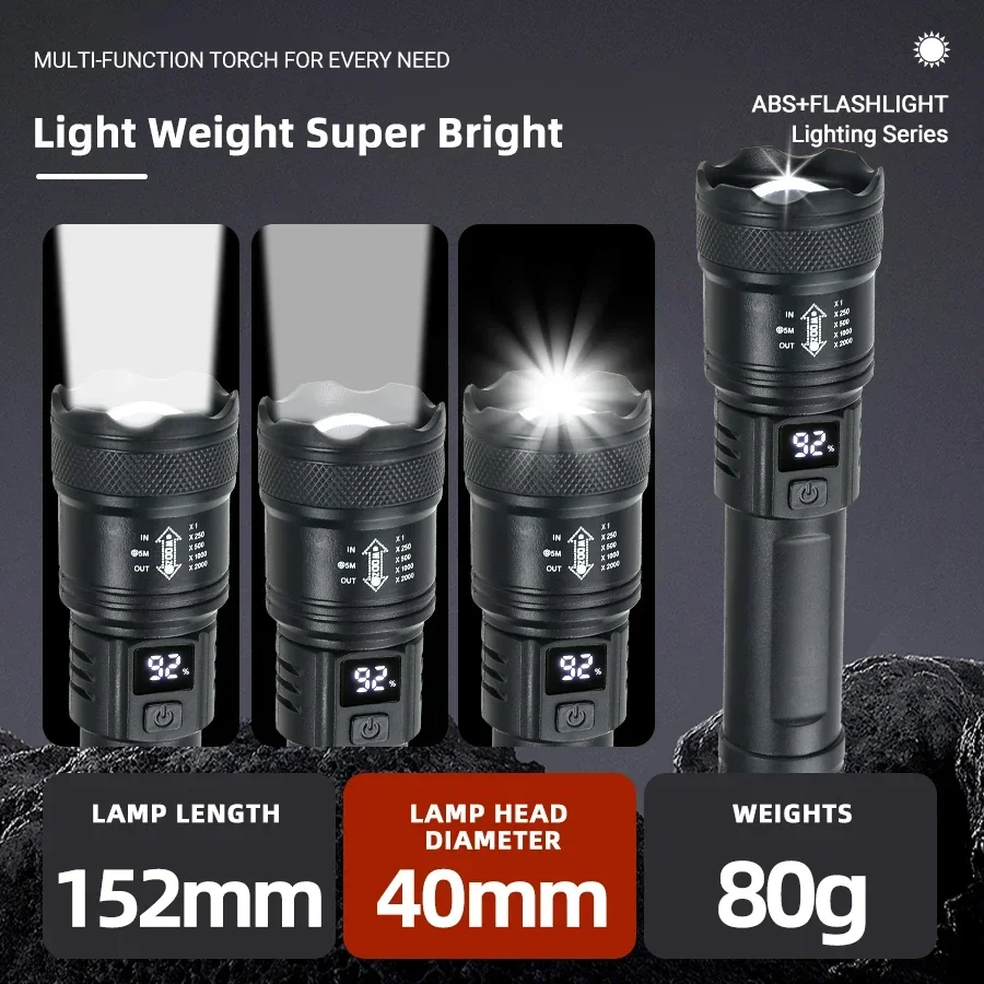 Senter LED Daya Tinggi Kuat, S - Tactical Flashlight Rechargeable ulasan dan harga