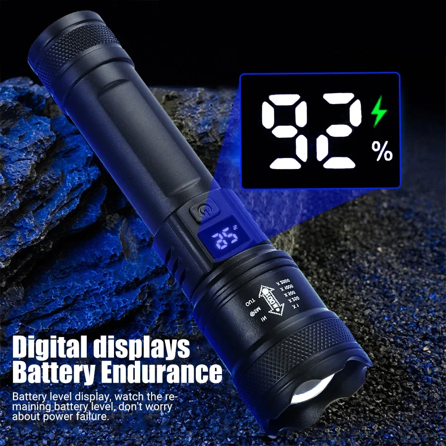Senter LED Daya Tinggi Kuat, S - Tactical Flashlight Rechargeable ulasan dan harga