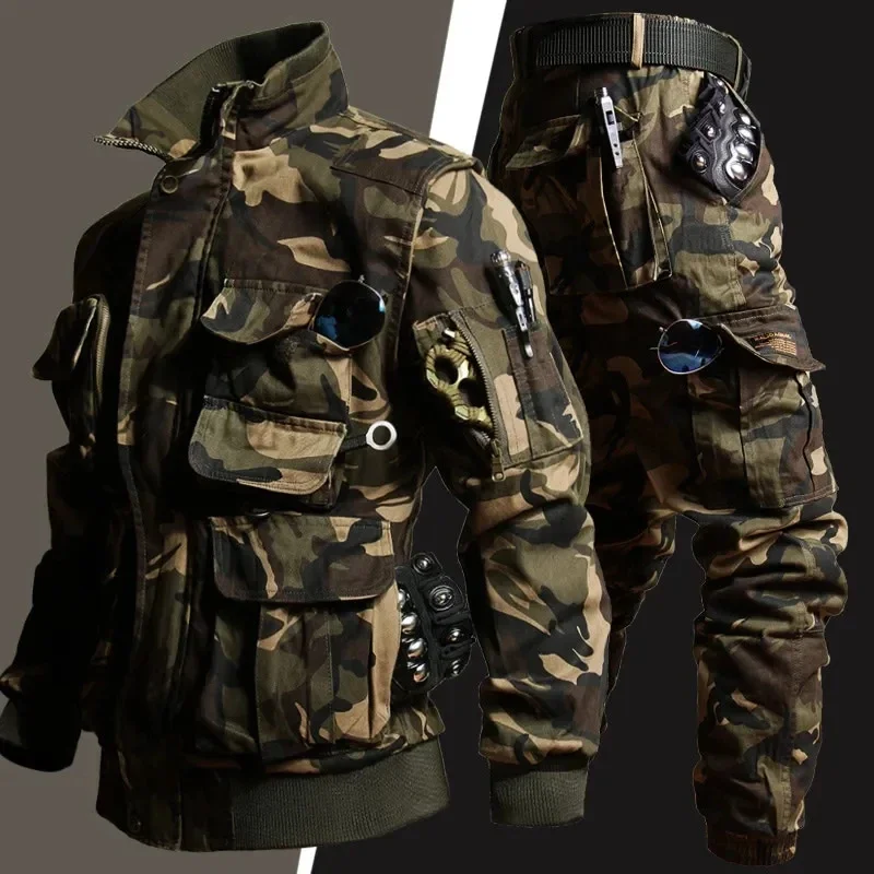 Setelan kamuflase pria, jaket  - Safari Outdoor Hunting Jackets ulasan dan harga
