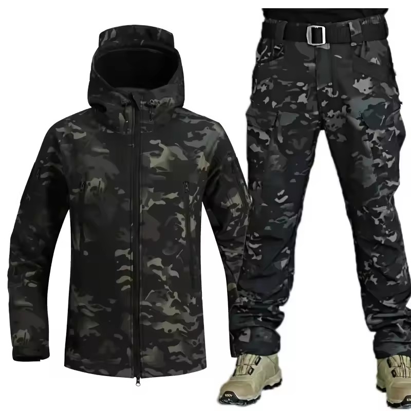 Setelan Kamuflase Pria Tebal M - Safari Outdoor Hunting Jackets ulasan dan harga