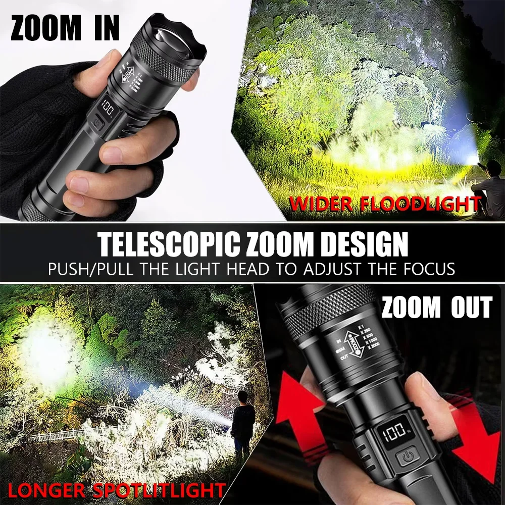 Senter LED Isi Ulang Senter ya - Tactical Flashlight Rechargeable ulasan dan harga