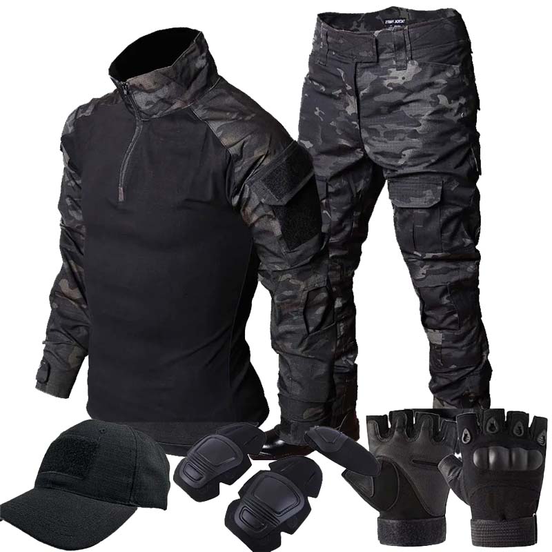 Seragam Taktis RU Camo untuk L - Outdoor Hunting T Shirts ulasan dan harga